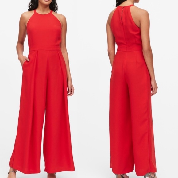 Banana Republic Pants - Red banana republic jumpsuit